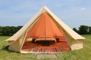 Bell Tent Glamping Option 1 Double Bed